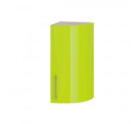 Modern Top Radius Corner End B47-300 Sonoma Oak, Lime Gloss