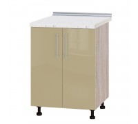 Кухонный модуль Модерн Низ Н84-600 Дуб Сонома, Латте Глянец
