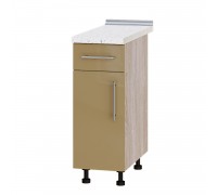 Kuchnia w zabudowie Modern Niz H74-300 Dąb Sonoma, Mocha Gloss