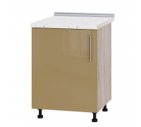 Кухонний модуль Модерн Низ Н83-600 Дуб Сонома, Мокко Глянець