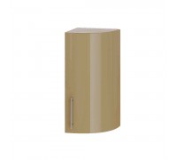 Modernes Eckabschlussteil mit Radius B47-300 Sonoma-Eiche, Mokka-Glanz