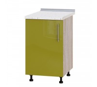 Кухонный модуль Модерн Низ Н83-500 Дуб Сонома, Олива Глянец