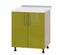 Kitchen unit Modern Niz H84-700 Sonoma oak, Olive Gloss