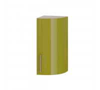 Modern Top Radius Corner End B47-300 Sonoma Oak, Glossy Olive