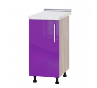 Кухонный модуль Модерн Низ Н83-400 Дуб Сонома, Сирень Глянец