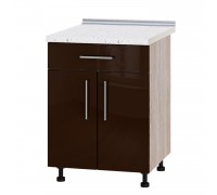 Szafka kuchenna Modern Niz H75-600 Dąb Sonoma, Czekoladowy połysk Szafka kuchenna Modern Niz H75-600 Dąb Sonoma, Czekoladowy połysk