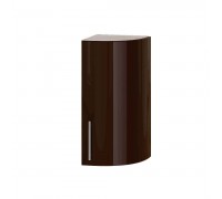 Modern Top Radius Corner End B47-300 Sonoma Oak, Chocolate Gloss
