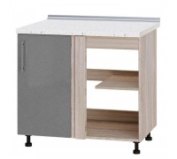 Kitchen unit Modern Niz H89-895 Sonoma Oak, Metallic Silver Gloss