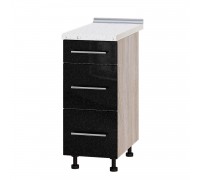 Kitchen unit Modern Niz H87-350 Sonoma Oak, Metallic Black Gloss Kitchen unit Modern Niz H87-350 Sonoma Oak, Metallic Black Gloss