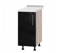 Szafka kuchenna Modern Niz H83-390 Dąb Sonoma, Metaliczny Czarny Połysk