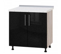 Szafka kuchenna Modern Niz H84-800 Dąb Sonoma, Metaliczny Czarny Połysk