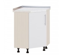 Küchenzeile Modern Niz H70-795 Milcheiche, Weißglanz