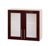 Кухонный модуль Модерн Верх ВВ06-800 Дуб молочный, Бордо Глянец