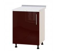 Szafka kuchenna Modern Niz H79-600 Dąb mleczny, Bordeaux połysk Szafka kuchenna Modern Niz H79-600 Dąb mleczny, Bordeaux połysk