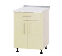 Kitchen unit Modern Niz H75-600 Milk oak, Vanilla Gloss Kitchen unit Modern Niz H75-600 Milk oak, Vanilla Gloss