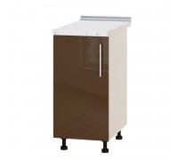 Szafka kuchenna Modern Niz H83-400 Dąb mleczny, Cappuccino połysk Szafka kuchenna Modern Niz H83-400 Dąb mleczny, Cappuccino połysk