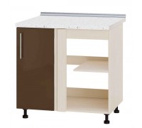 Szafka kuchenna Modern Niz H89-845 Dąb mleczny, Cappuccino połysk
