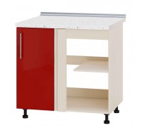 Szafka kuchenna Modern Niz H89-845 Dąb mleczny, czerwony połysk