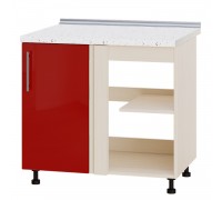 Szafka kuchenna Modern Niz H89-895 Dąb mleczny, czerwony połysk