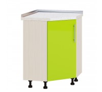Küchenzeile Modern Niz H70-795 Milcheiche, Limettenglanz