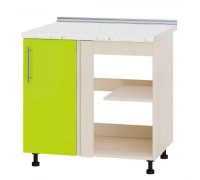 Szafka kuchenna Modern Niz H89-845 Dąb mleczny, limonkowy połysk