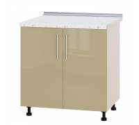 Kitchen unit Modern Niz H84-800 Milk Oak, Latte Gloss