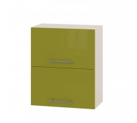 Kitchen unit Modern Top B14-600 Milk Oak, Glossy Olive