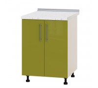 Szafka kuchenna Modern Niz H84-600 Dąb Mleczny, Oliwka Połysk