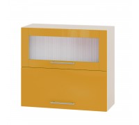 Кухонный модуль Модерн Верх ВВГ14-800 Дуб молочный, Оранж Глянец