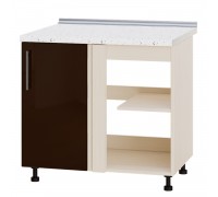Кухонный модуль Модерн Низ Н89-895 Дуб Молочный, Шоколад Глянец