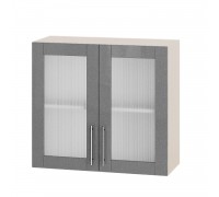 Küchenzeile Modern Top BB10-800 Milcheiche, Metallic Silber Glanz Küchenzeile Modern Top BB10-800 Milcheiche, Metallic Silber Glanz