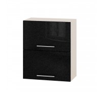 Kitchen unit Modern Top B14-600 Milk Oak, Metallic Black Gloss