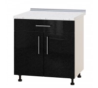 Szafka kuchenna Modern Niz H75-800 Dąb mleczny, metaliczny czarny połysk Szafka kuchenna Modern Niz H75-800 Dąb mleczny, metaliczny czarny połysk