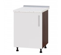 Кухонний модуль Модерн Низ Н83-600 Венге темний, Білий Глянець