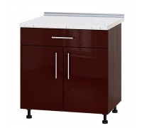 Szafka kuchenna Modern Niz H75-800 Ciemny Wenge, Bordeaux Połysk Szafka kuchenna Modern Niz H75-800 Ciemny Wenge, Bordeaux Połysk