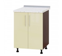 Kitchen unit Modern Niz H84-600 Dark Wenge, Vanilla Gloss