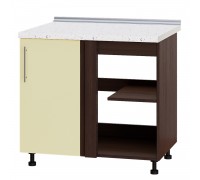 Kitchen unit Modern Niz H89-895 Dark Wenge, Vanilla Gloss