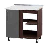 Kitchen unit Modern Niz H89-845 Dark Wenge, Glossy Granite