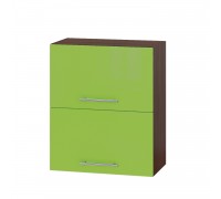 Küchenzeile Modern Top B14-600 Dark Wenge, Green Apple Gloss Küchenzeile Modern Top B14-600 Dark Wenge, Green Apple Gloss