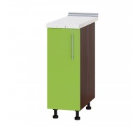 Кухонный модуль Модерн Низ Н83-300 Венге темный, Зеленое Яблоко Глянец