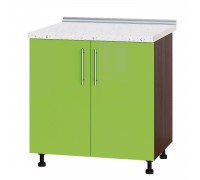 Szafka kuchenna Modern Niz H84-800 Ciemny Wenge, Zielone Jabłko Połysk