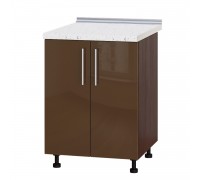 Szafka kuchenna Modern Niz H84-600 Ciemny Wenge, Cappuccino Połysk