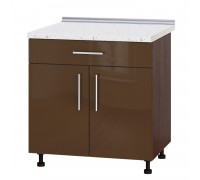 Szafka kuchenna Modern Niz H75-800 Ciemny Wenge, Cappuccino Połysk Szafka kuchenna Modern Niz H75-800 Ciemny Wenge, Cappuccino Połysk