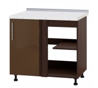 Kitchen unit Modern Niz H89-895 Dark Wenge, Cappuccino Gloss