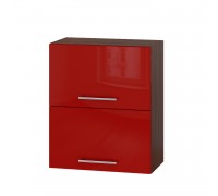 Küchenzeile Modern Top B14-600 Dark Wenge, Rot Glanz Küchenzeile Modern Top B14-600 Dark Wenge, Rot Glanz