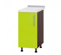 Кухонный модуль Модерн Низ Н83-400 Венге темный, Лайм Глянец