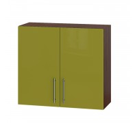 Küchenzeile Modern Top B10-800 Dark Wenge, Glossy Olive