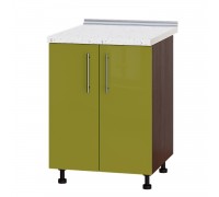 Кухонный модуль Модерн Низ Н82-600 Венге темный, Олива Глянец
