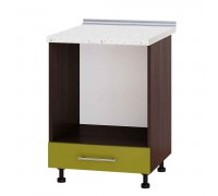 Кухонный модуль Модерн Низ Н85-600 Венге темный, Олива Глянец