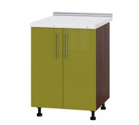 Кухонный модуль Модерн Низ Н84-600 Венге Темный, Олива Глянец